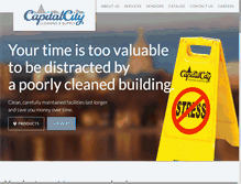 Tablet Screenshot of capitalcityclean.com